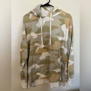 Aerie Camo Hooded Pullover